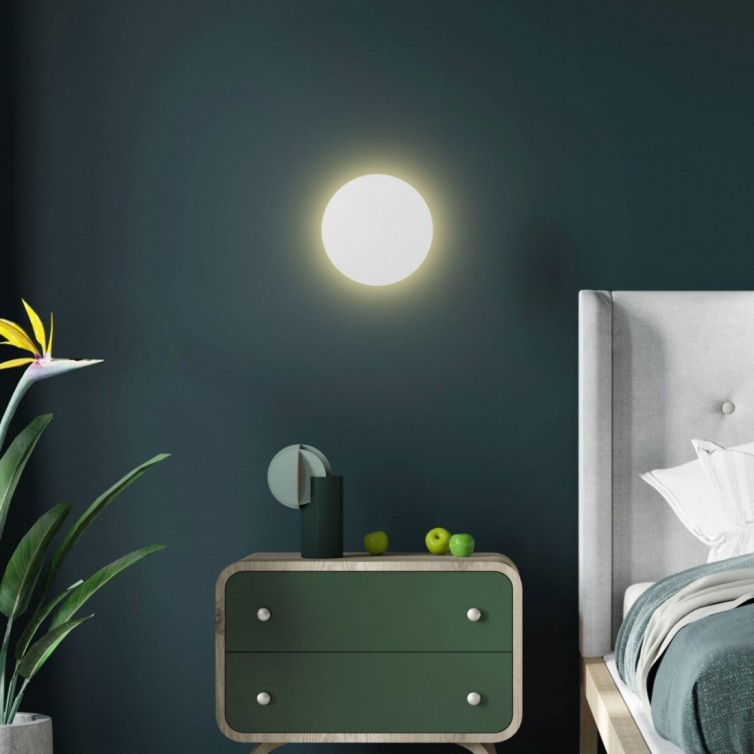 LUNA 200 v&aelig;glampe &ndash; hvid