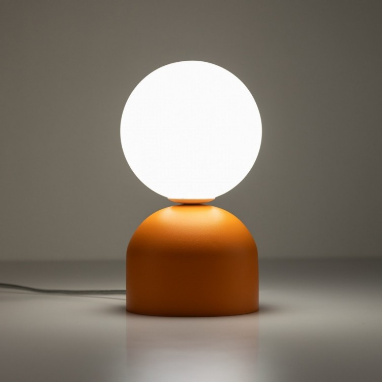 MIKI bordlampe – orange/hvid