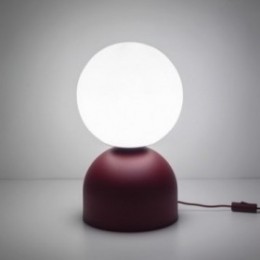 MIKI BIG bordlampe – bordeaux/hvid
