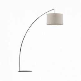 MOBY gulvlampe – sort/hørfarvet
