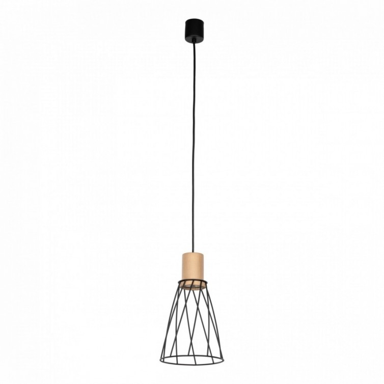 MODESTO WOOD pendellampe med 1 lyskilde – 16 cm