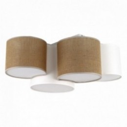 MONA loftlampe med 4 lyskilder – jutefarvet
