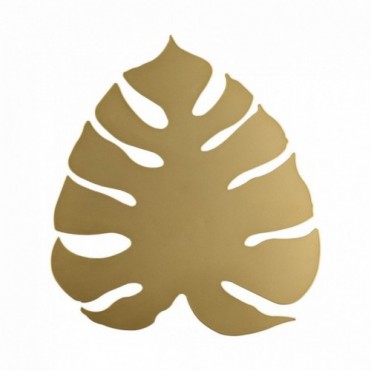 MONSTERA v&aelig;glampe &ndash; guldfarvet