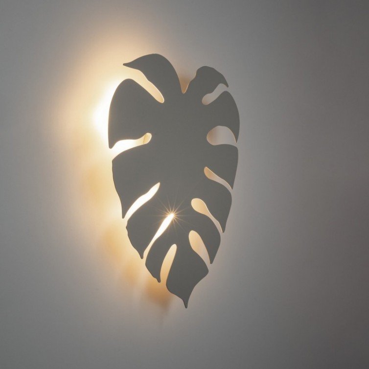 MONSTERA væglampe – beige