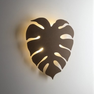MONSTERA XL væglampe – brun