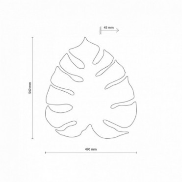 MONSTERA XL v&aelig;glampe &ndash;...