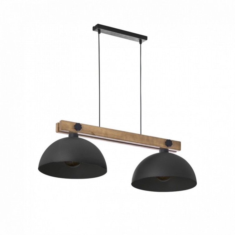 OSLO pendellampe med 2 lyskilder – 88 cm – sort