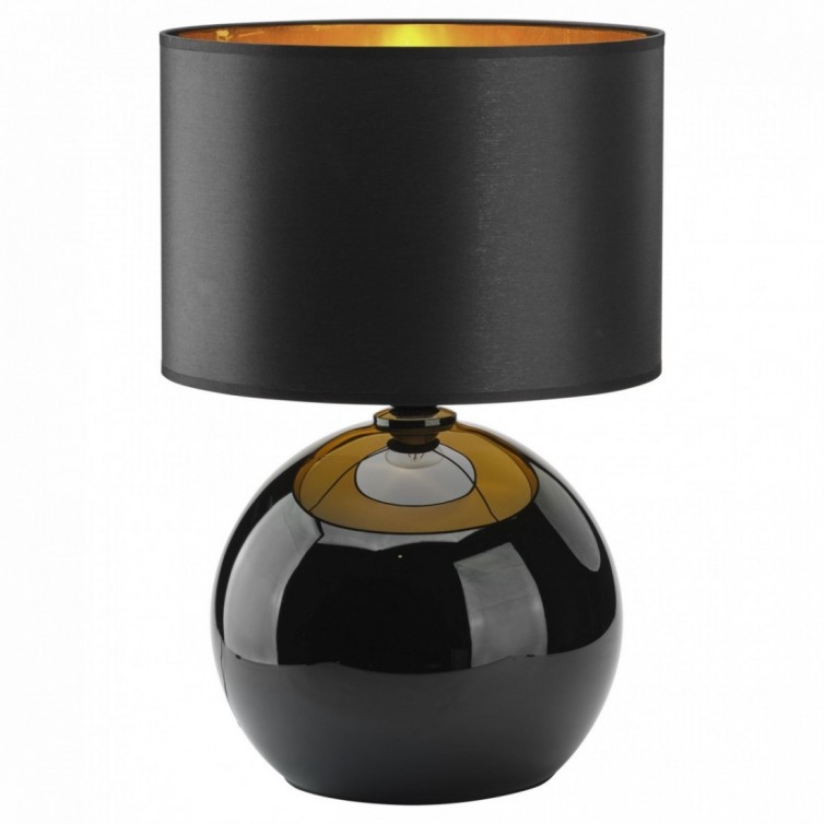 PALLA bordlampe – sort/guldfarvet
