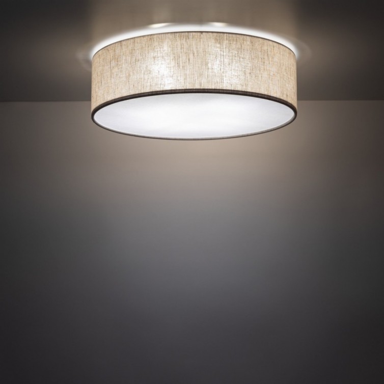 RONDO loftlampe med 4 lyskilder – hørfarvet – 45 cm