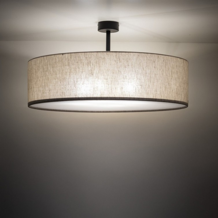 RONDO loftlampe med 4 lyskilder – hørfarvet – 35 cm