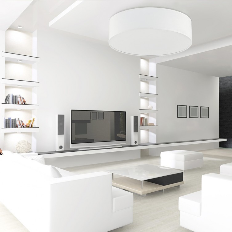 RONDO loftlampe med 1 lyskilde &ndash; hvid