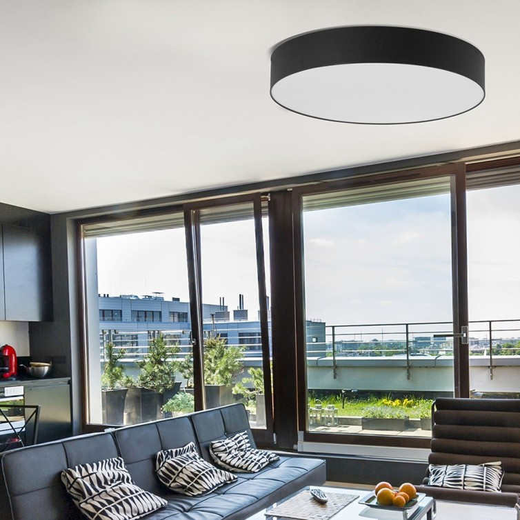 RONDO loftlampe med 4 lyskilder – hvid/beige – 60 cm
