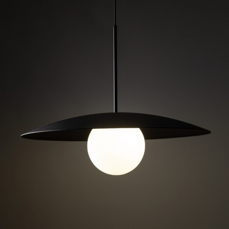 SLATE GLASS pendellampe – sort