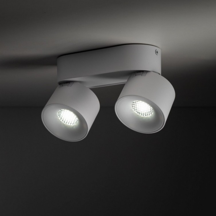 SPARK DUO CCT LED spotlampe til loftet – hvid