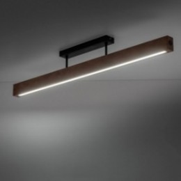 TEO LED loftlampe – valnøddefarvet