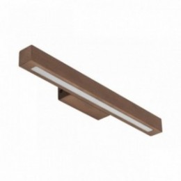 TEO LED væglampe – valnøddefarvet – 46 cm