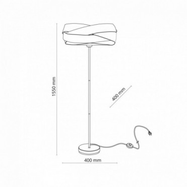 TERRA gulvlampe &ndash; hvid