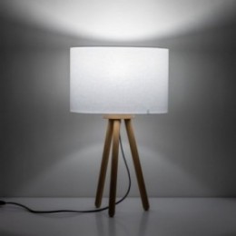 TOKYO bordlampe – hvid/fyrretræsfarvet