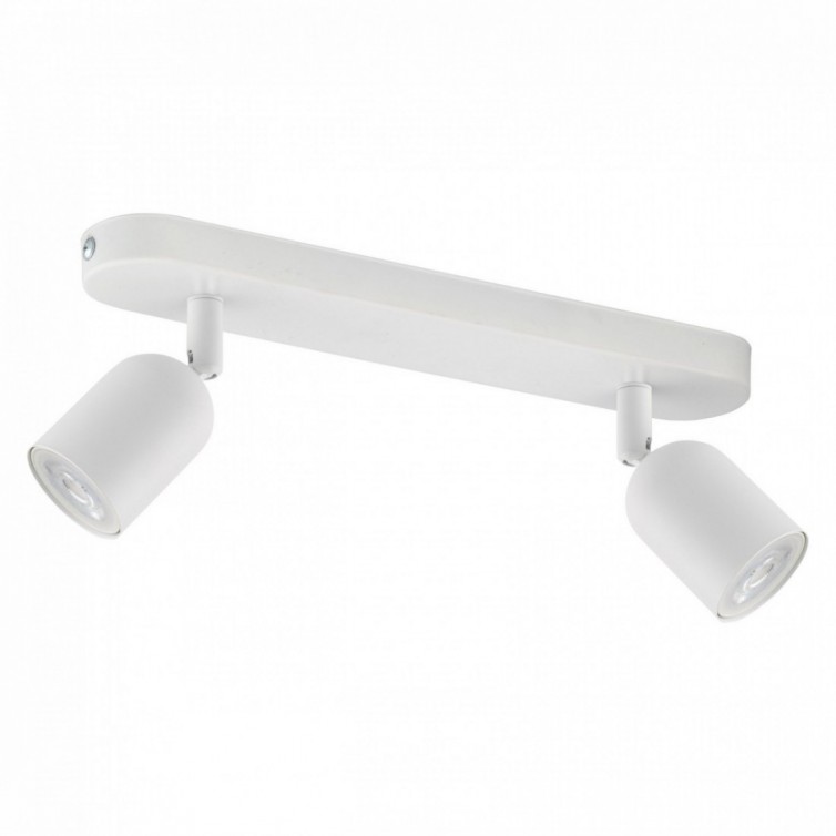TOP spotlampe til loftet med 2 lyskilder – hvid