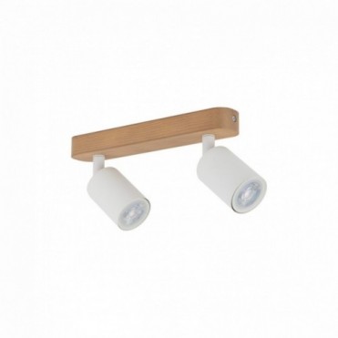 TOP WOOD 2 v&aelig;glampe &ndash; hvid