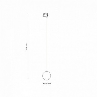 TRACER GLASS skinnelampe &ndash;...