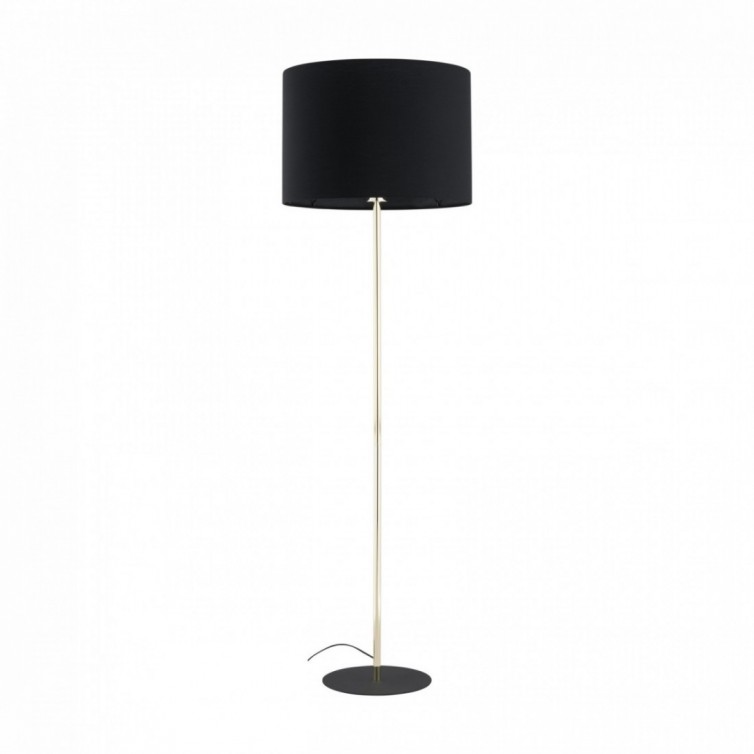 UMBERTO gulvlampe – sort/guldfarvet – 50 cm