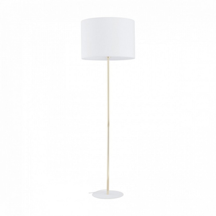 UMBERTO gulvlampe – 50 cm – hvid/guldfarvet