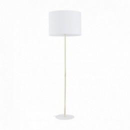 UMBERTO gulvlampe &ndash; 50 cm &ndash; hvid/guldfarvet