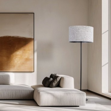 VELLUM gulvlampe &ndash; sort