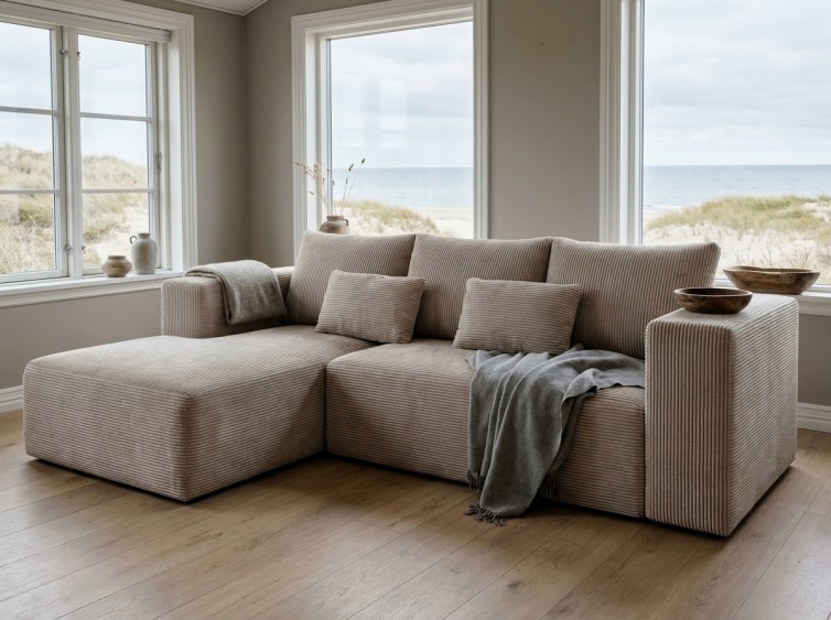 STRIPES Chaiselong sofa - Outlet