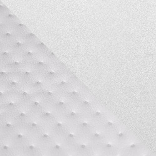 PU l&aelig;der Soft 017 Quilt 5X5 (Mindre) + PU l&aelig;der Soft 017 (Hvid)