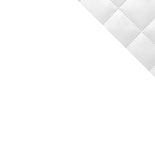 Hvid / Hvid + PU l&aelig;der Soft Quilt 017