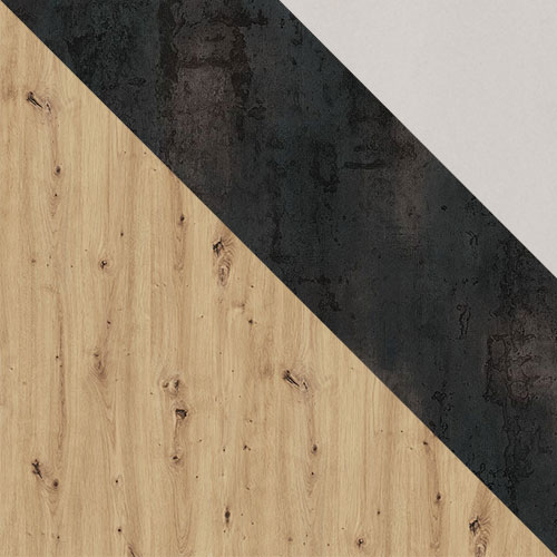 Artisan eg / Artisan eg + Raw steel + Silk flou