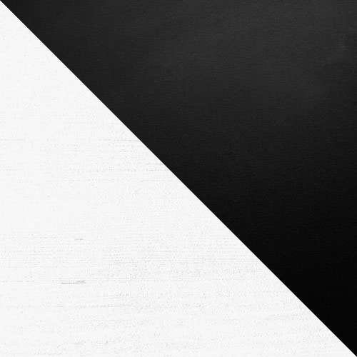 Hvid - L / sort metal