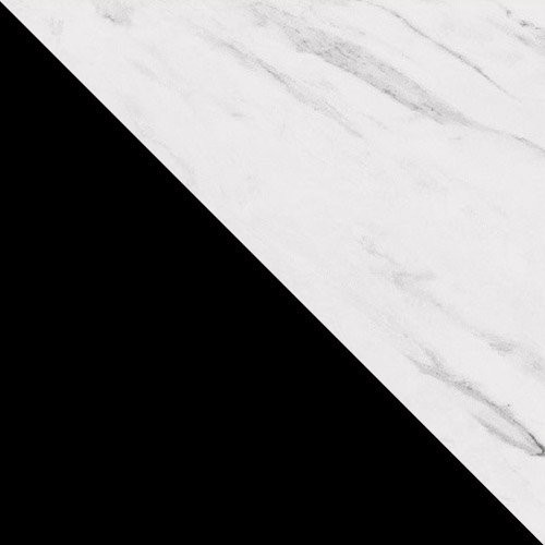 sort / marmor bianco