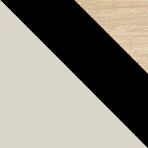 sandbeige / sort + eg natur
